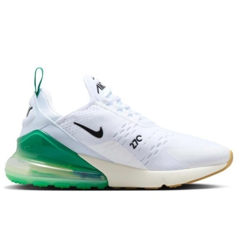 Nike Womens Air Max 270 White Stadium Green Black AH6789-125 Size 7.5 - Picture 3 of 6